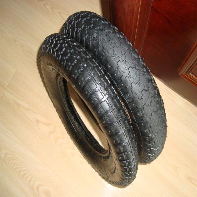 China Hotels 16inch 4.00-8 Natural Rubber Tires Lug Model For Wheelbarrow for sale