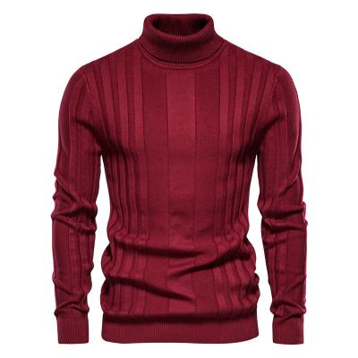 China New Regular Solid Color Men Turtle Neck Long Sleeve Slim Top Men Tops Casual Turtle Neck Men Basic Tops for sale