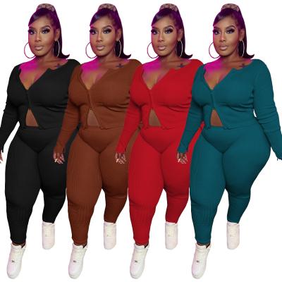 China Hot Sale Basic Women Breathable 2 Piece Long Sleeve Set Fashion Knit Zipper Panties Set Casual Solid Color Women Set for sale