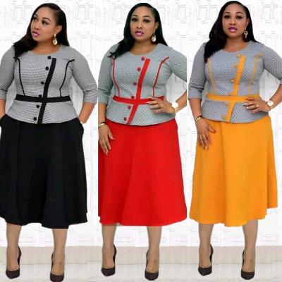 China New Size Breathable Casual Plus Size Women Clothing Two Piece Set 2 Piece Set Plus Size Plus Size Two Piece Set for sale