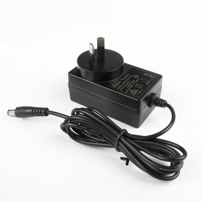 China PC (UL94V-0) universal rcm saa c-tick Cb Au approved plug dc to ac dc adapter 24v 1a output 24w plug in power adapter for sale