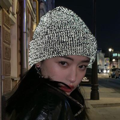 China Kpop JOINT Korean Fashionable Bright Woolen Hat Winter Knit Hat Ladies Knit Hat for sale