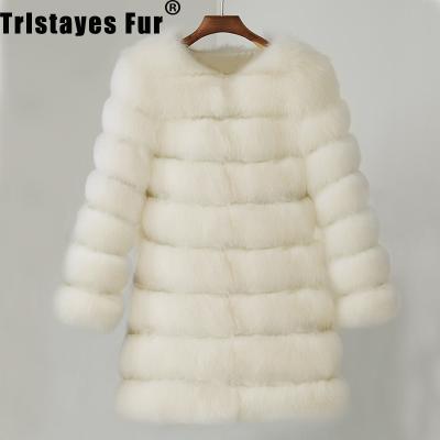 China 2020 New Fluffy Faux Fur Coat Breathable Artificial Fox Fur Clothes Women Coat For Women Winter Custom for sale