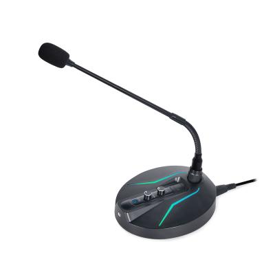 China Gooseneck Microphone RQSONIC D55 Gooseneck Microphone USB Desktop Microphone for sale