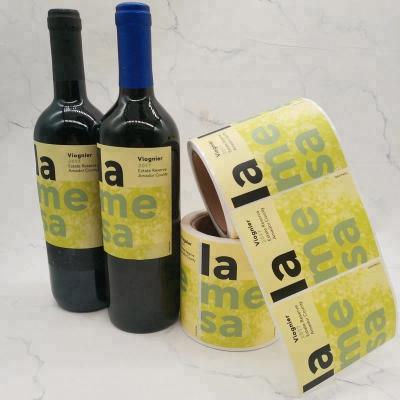 China Custom Wine Bottle Label Sticker Waterproof Design In Factory for sale