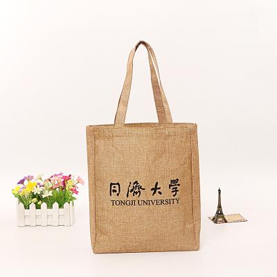 China 100% Zhejiang High Quality Eco-friendly Universal Reusable Fashion Burlap Water Proof Shopping Bags For Beach for sale