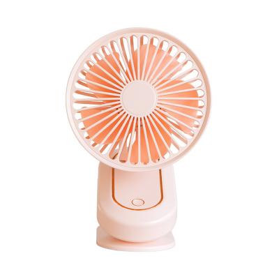 China Mini Foldable Auto Flip Folding Rotating Fan Head Portable USB Rechargeable Fan Desktop Small Clip Fan for sale