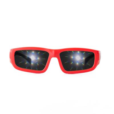 China PET 3D Rainbow Heart Diffraction Glasses,Plastic Heart Diffraction Glass 3D Glass Concert Fireworks Glasses For Sale for sale