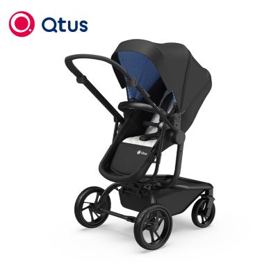 China TASLON QTUS Premium Full Size Stroller With Bassinet, High Landscape, High Quality, New Design, Compact, Luxury, TASLON, All Black for sale