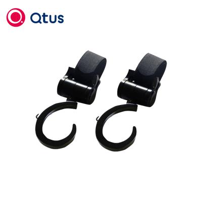 China Polyester Qtus Universal 360 Degree Rotation Stroller Hooks, Multi Purpose, 2 Pack Eco-Friendly, Black for sale