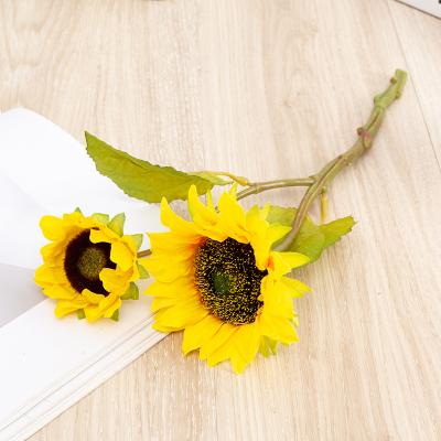 China Beautiful Amazon Artificial Flower Real Real Touch Sunflower Colorful Hot Sale Artificial Sunflower For Table Centerpiece Decor Wedding Indoor Decor for sale