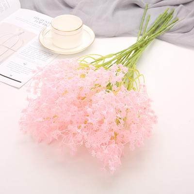 China Beautiful Artificial Flower 2022 Selling Artificial Flowers Wedding Decoration White Gypsophila Home Bouquet Colorful Hot Home Flower Bouquet for sale