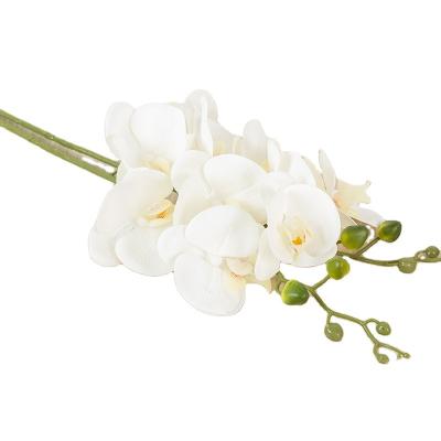 China Artificial Phalaenopsis Plant Potted Artificial Flower Five Phalaenopsis Orchid Wedding Decoration Bouquet Flower Arrangement for sale