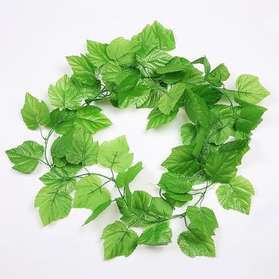 China Wedding. Wedding Artificial Flowers Grape Leaves Party Arrangement Vines Ivy Wedding Decoration Plants Artificial Green Plants for sale