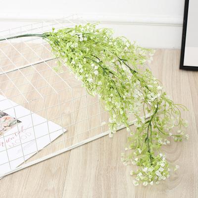 China Admiralty Willow Rattan Plant Lovely Plastic Artificial Flower Home Bar Shooting Wedding Wall Decor Colorful Artificial Flower for sale