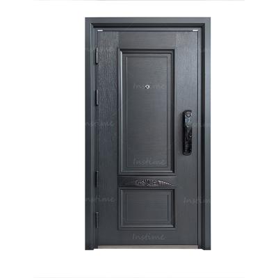 China Instime China Manufacturer Anti-theft Exterior Security House Front Door Designs Steel Entry Steel Door for Hotel for sale