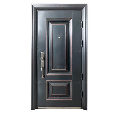 China High Quality Anti-theft Front Main Gate Steel Security Exterior Door Entry Instime Modern Residential for villa for sale