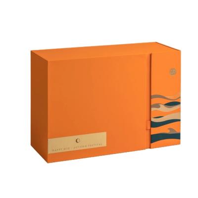 China New Style Custom Handmade Orange Printed Corrugated Cardboard Storage Box for sale