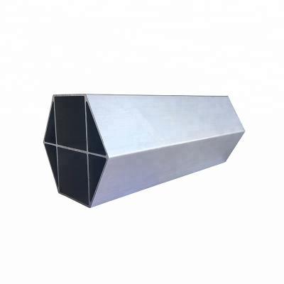 China Work Table Extruded Aluminum Hexagon Hollow Tube Profiles For Industrial Machinery for sale