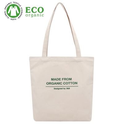 China Tote Shopping Bag Offer Certification Standard Organic Cotton GRS Cotton Handled GOTS Gift Promotional Bag With Customizable Designs for sale