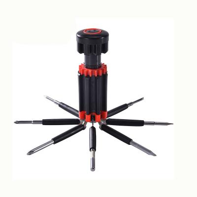 China With LED 8 in 1 Multi Tool Magnetic Flashlight LED Light Screwdriver for sale