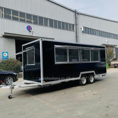 China Easy Operate Affordable Fully Equipped 16ft Food Truck USA Customized Food Trailer With Full Kitchen Facilities for sale