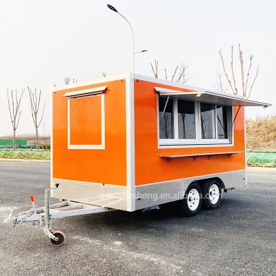 China Easy Operate Concession Catering Cafe Food Trailers Fully Equipped Mobile Full Kitchen Food Van Ice Cream Food Truck for sale