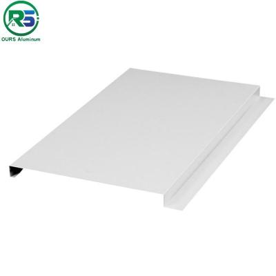 China Flat Suspended Aluminium Strip Ceiling Panel Thickness 0.6mm - 1.2mm for sale