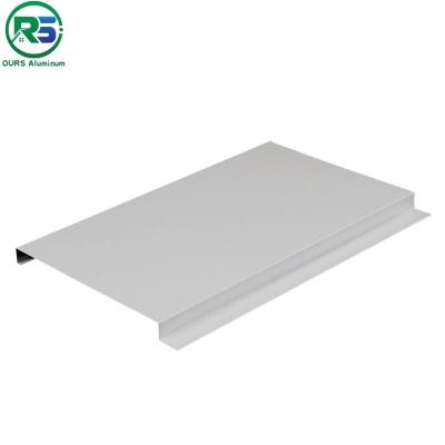 China Indoor Decoration Aluminium Strip Ceiling Panel Beveled Edge Eco Friendly 200mm for sale