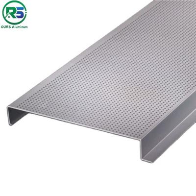 China Weißes Pulver beschichtete 15mm, das Aluminiumstreifen-Decke H Blech-Decke formte zu verkaufen