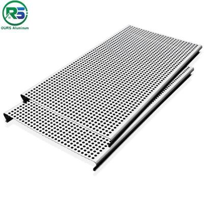 China S-Shaped Closed Aluminum Ceiling Strips Acoustic Suspended Ceiling Tiles for sale