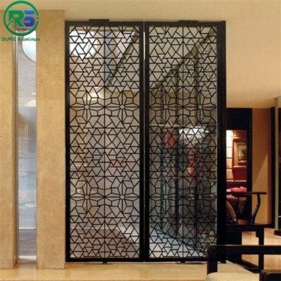 China Branches Powder Coated Aluminium Decorative Screens Hotel Terrace Privacy Screen for sale