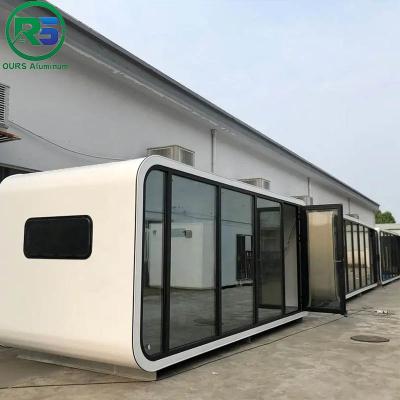 China S7 hogar completo de gama alta de la cápsula del hotel turístico del envase de la casa de la sol de las salas que acampa los 40ft en venta