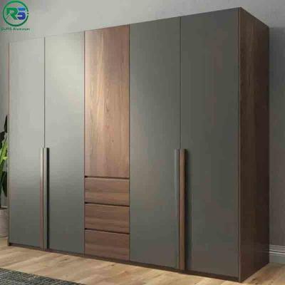 China Gabinete de aluminio moderno con la rociadura del fluocarbono y el sistema de gabinete de aluminio negro en venta