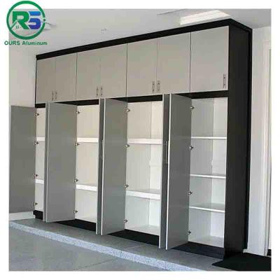 China Shaped Carrier System Aluminum Cabinet For Interior Decoration With White And Black en venta