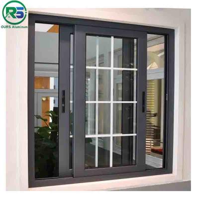 中国 35MM Thickness Black Aluminum Door  Architectural Suspended Fireproof Door 販売のため