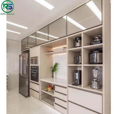 China T-Shaped Carrier System Aluminum Cabinet for Interior Decoration With White And Golden en venta