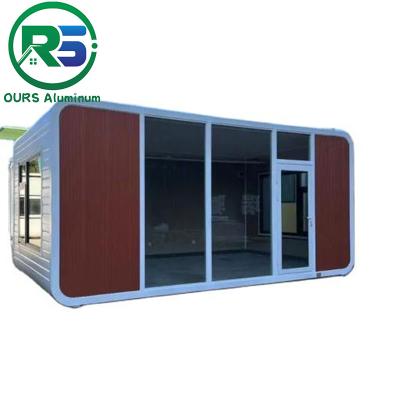 중국 2023 Custom-made Modern Design Aluminum alloy Capsule Tiny House For living Prefab Houses Capsule Cabin Apple Cabin 판매용