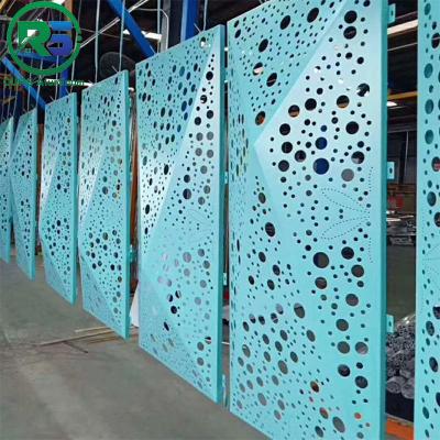 China Artistic Aluminum laser cutting Aluminum Perforated  Panels CNC Carved Exterior PVDF Coating for sale