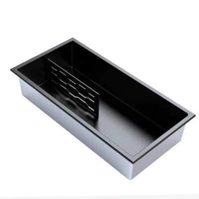 China Customized Handcrafted Black Gold Customized Modern Customized Handcrafted Black Gold 304 Stainless Steel 304 Stainless Steel Insert Slots for sale