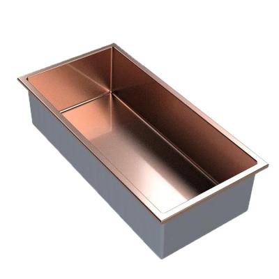 China Modern Rose Gold 304 Stainless Steel Tile Shower In-Wall Toilet Niche for sale