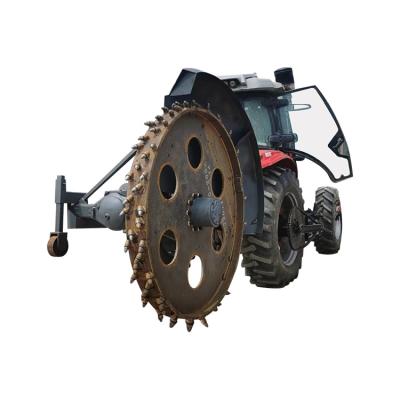 China Easy opration Tractor traction trencher high-speed disc trencher concrete trencher for sale