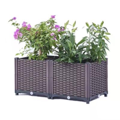 China Modern Sale Potted Plant Box High Quality Vegetable Growing Vegetables Planting Container for sale