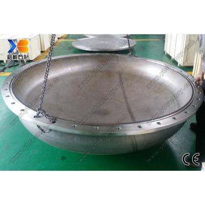 China Carbon Steel Customized Machining Large Diameter Stainless Steel SS304L Hemisphere Dished Main Tank Hot Heads for sale