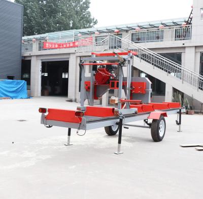 China Horizontal Diesel Horizontal Portable Band Sawmill For Wood Cutting Machine for sale