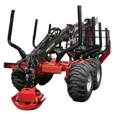 China Factory tractor tower behind log loader trailer with grapple for sale