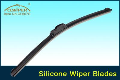 China Car Window Silicone Wiper Blades with LHD / RHD Driving Hand U Hook Adapters for sale