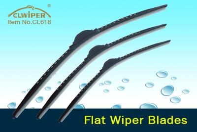 China Universal Silicone Windshield Wiper Arms Replacement with Electroplating Stainless Steel Strip for sale