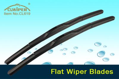 China Grade A Rubber Refill Hybrid Flat Wiper Blades for Japanese Cars 14 - 26 Inch Size for sale