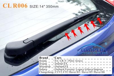 China Honda CR - V 2003 - 2011 Rear Wiper Blade 14 Inch 350 mm / Rear Windscreen Wipers for sale